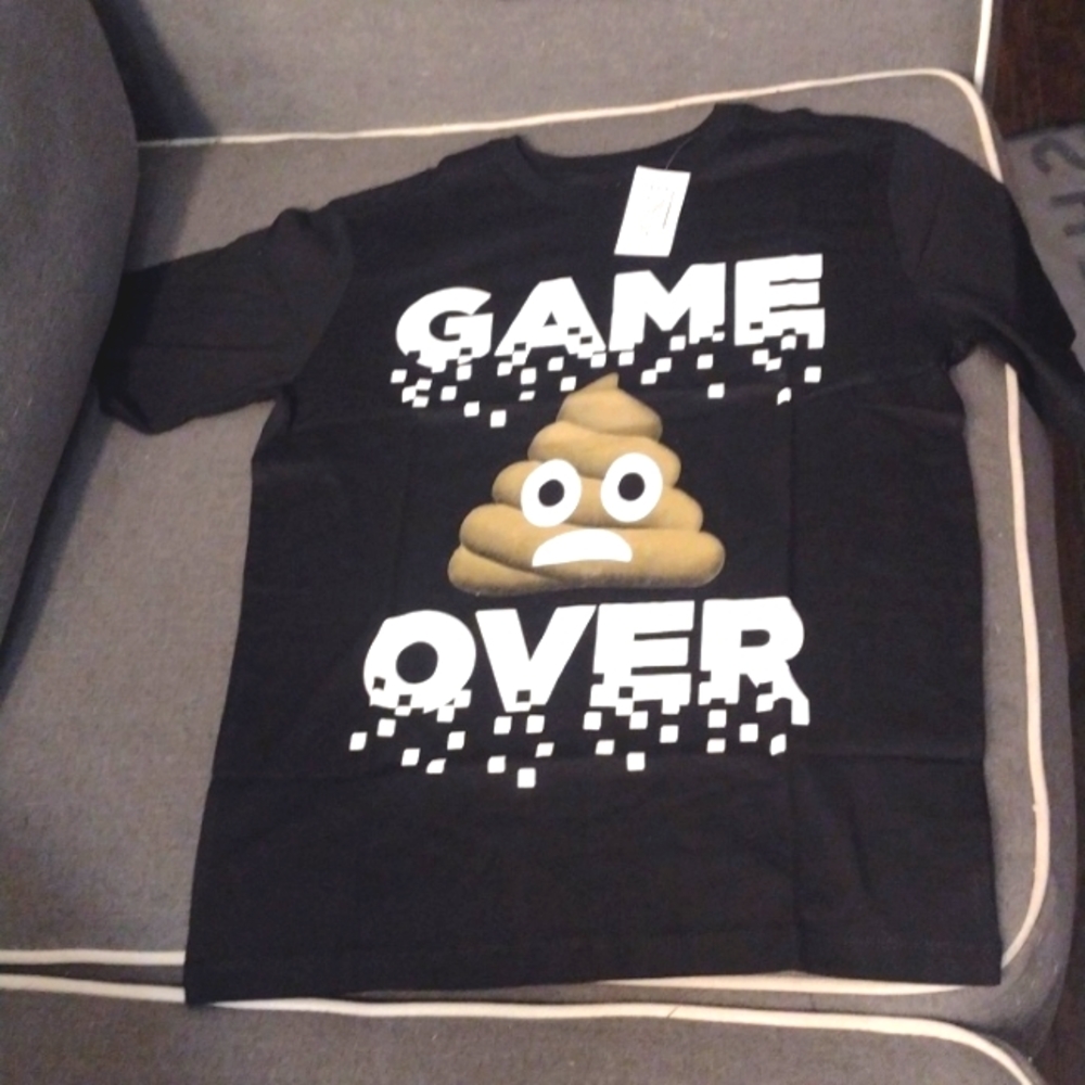 Boys The children's place. Game Over T-Shirt size M/M (7-8).